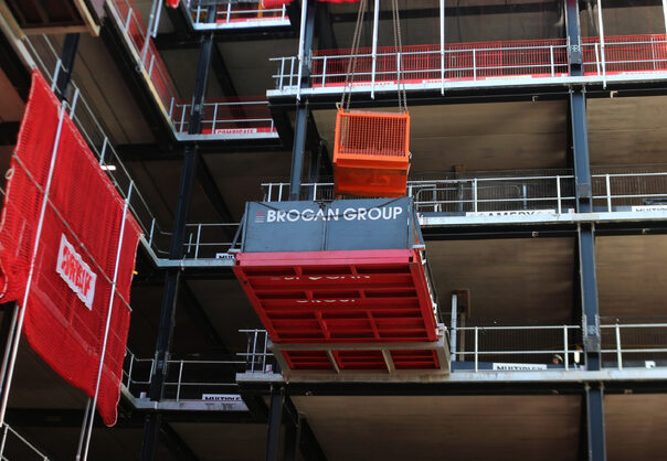 construction crane deck